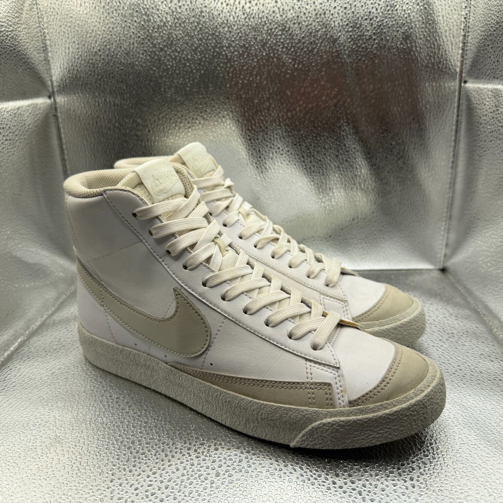 Size 7Y Nike Blazer Mid '77 SE White/Light Bone-Volt Kids Sneakers DM1000-100